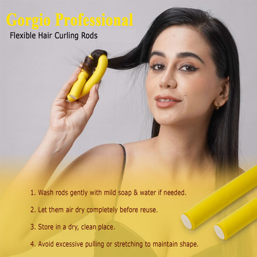 Gorgio Professional Hair Curling Roller Set Of 10 HR900 (Multicolour/  Multishape)