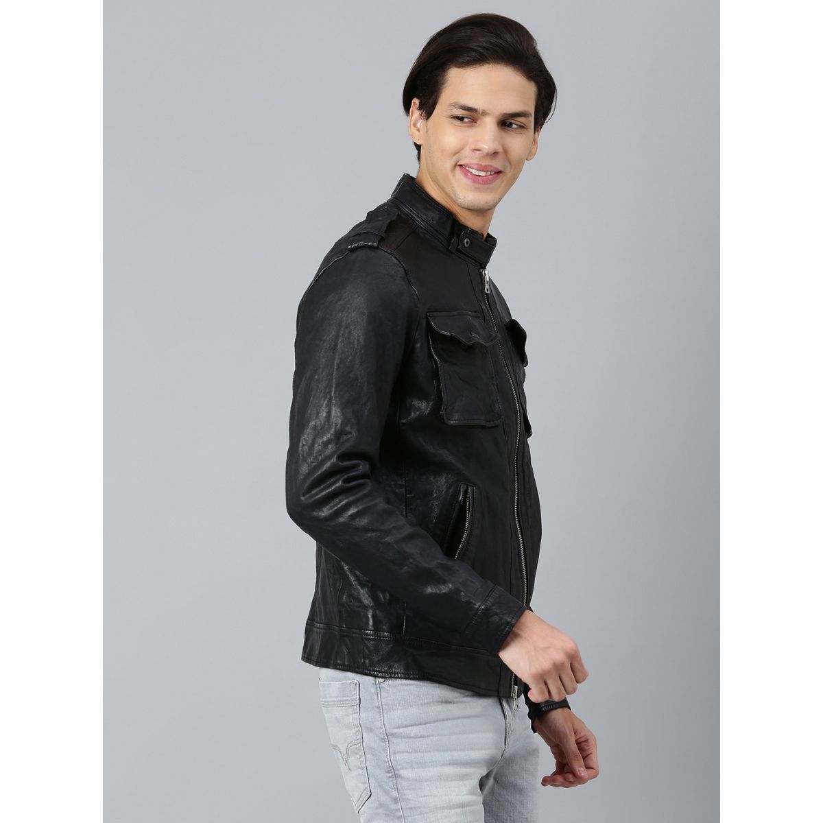 Buy WOODS Solid Jacket Black Online