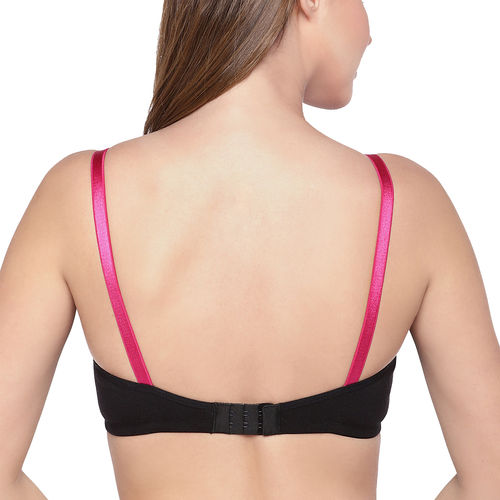 Buy Inner Sense Organic Cotton Antimicrobial Laced Nursing Bra Pack of 3 -  Multi-Color online
