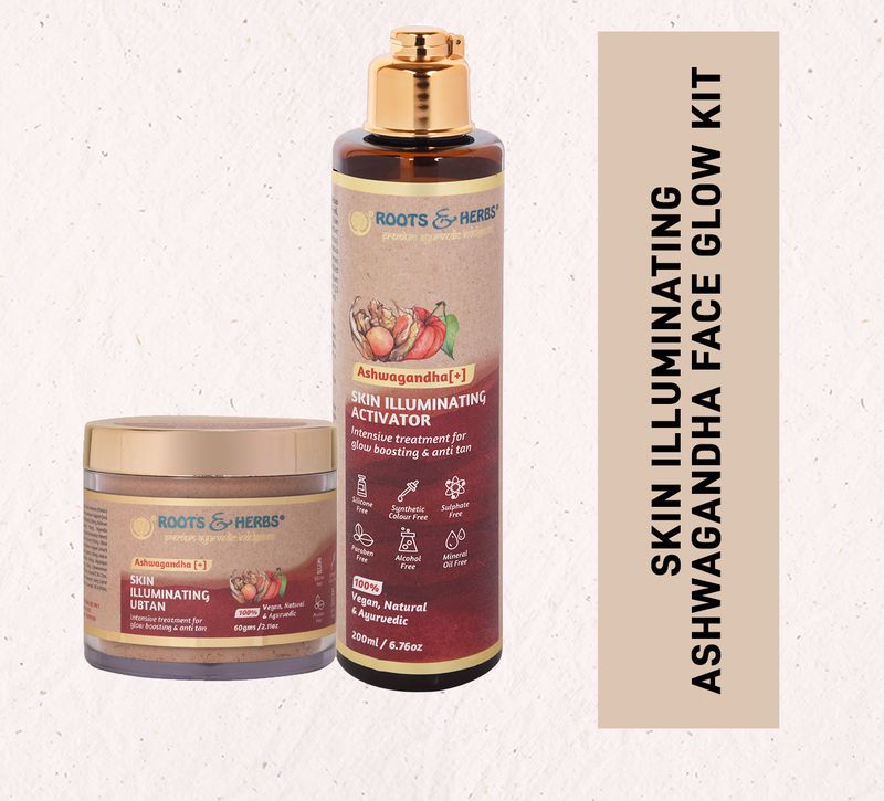 Roots & Herbs Ashwagandha Skin Illuminating Face Kit