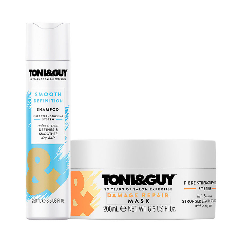 Toni&Guy Definition Shampoo & Damage Repair Mask: Buy Toni&Guy Smooth Definition & Damage Repair Mask Online at Best Price in India | Nykaa