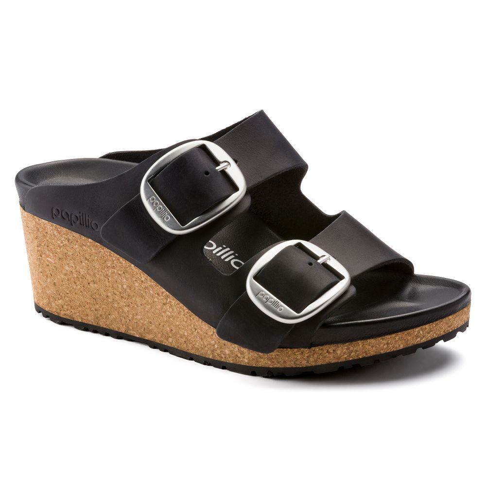 Birkenstock Papillio Nora Big Buckle Oiled Leather Narrow Women Sandal EURO 36