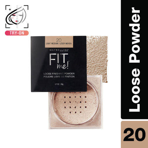 Maybelline New York Fit Me Loose Finishing Powder, Silky & Lightweight Powder - 20 Light Medium