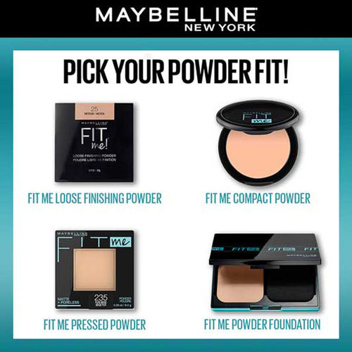 Maybelline New York Fit Me Matte Poreless 16H Oil Control Compact Powder  128 Warm Nude