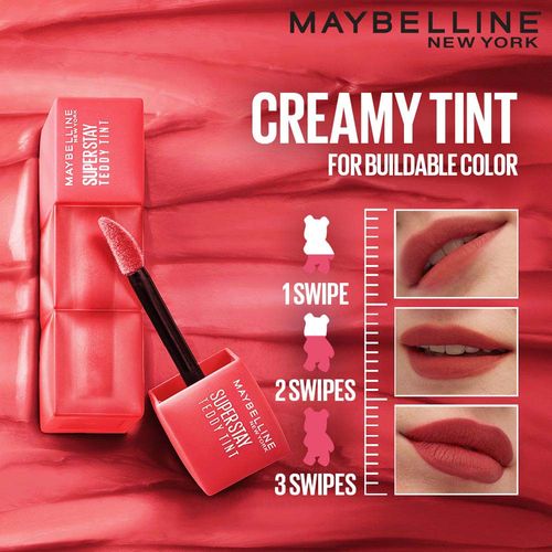 Maybelline New York Superstay Teddy Tint - Lip And Cheek Color - Baby Tee