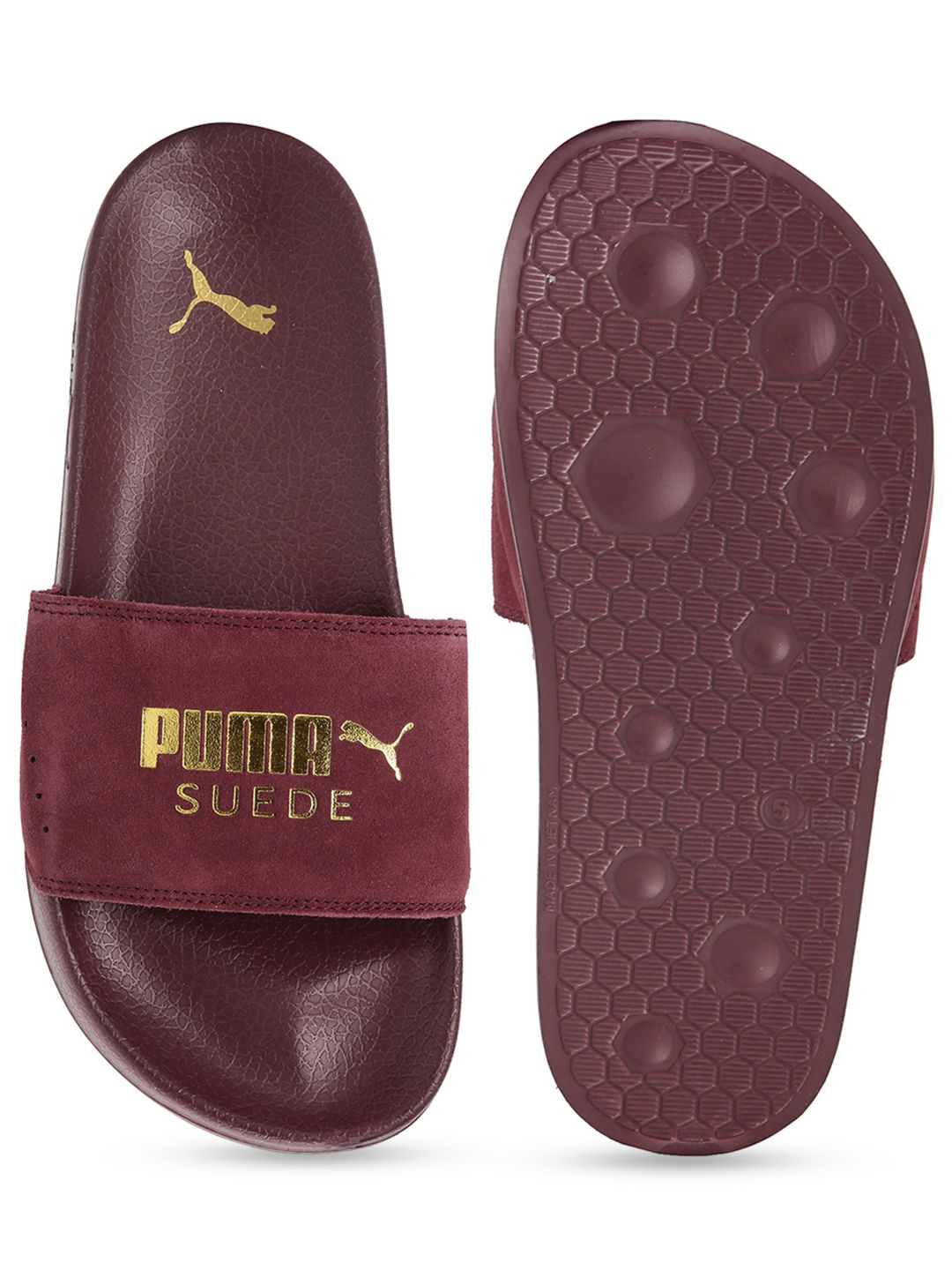 puma suede flip flops