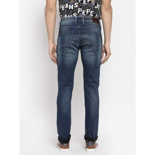 Pepe Jeans Mens Green Used Denim