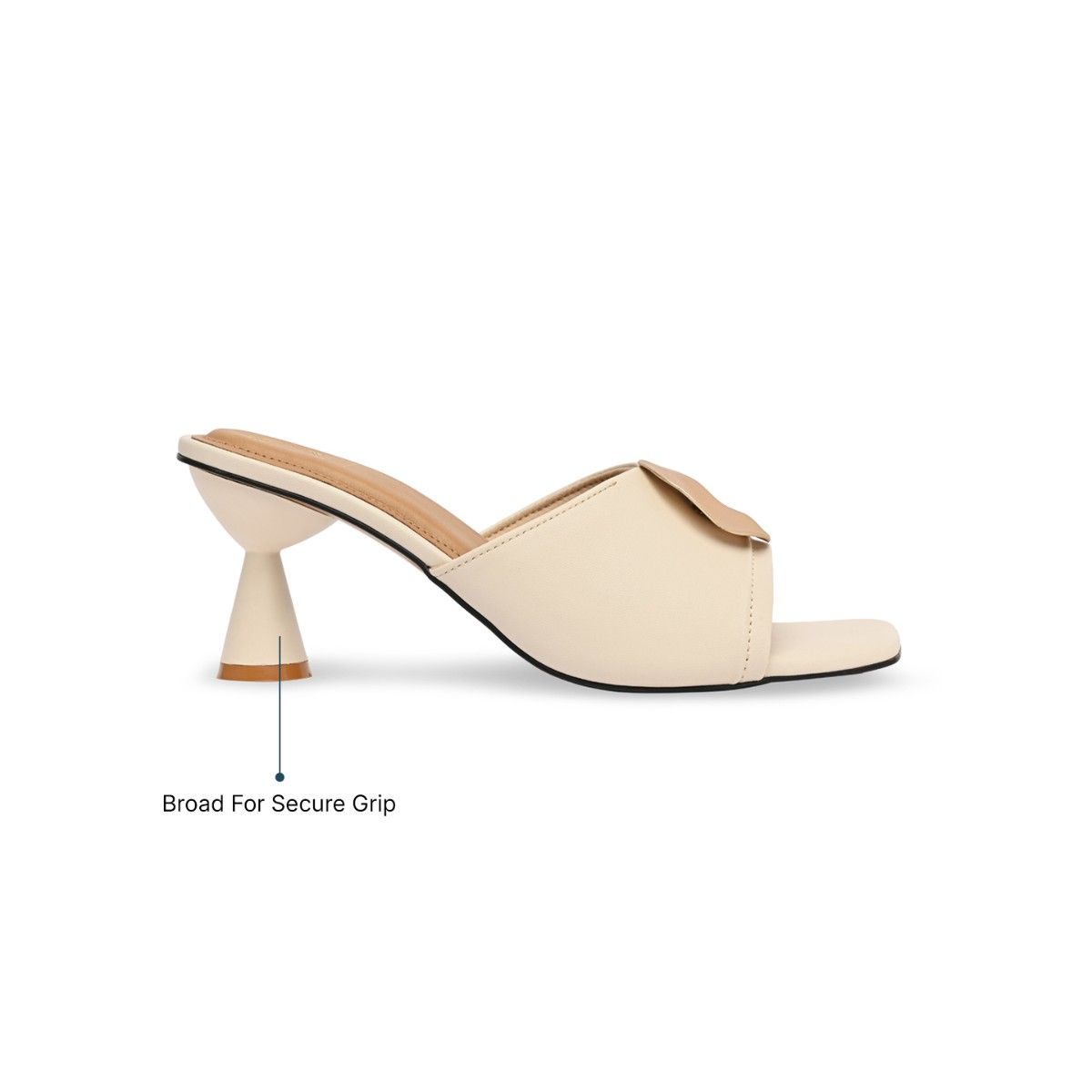 Buy THE CAI STORE Beige Coin Heels Online