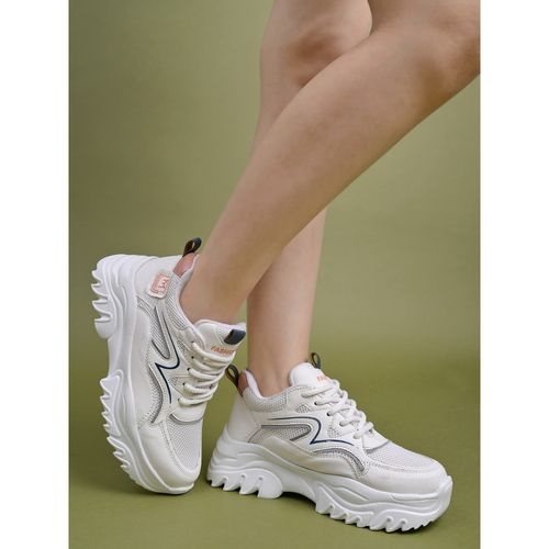 Shoetopia Smart Casual Comfortable White Sneakers for Women (EURO 39)