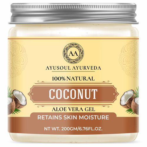 Buy Ayusoul Ayurveda Coconut Aloe Vera Gel for Face & Body Skin Treatment  Online