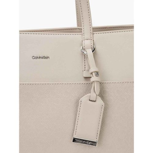 Buy Calvin Klein Women Beige Logo Pu Tote Bag Online