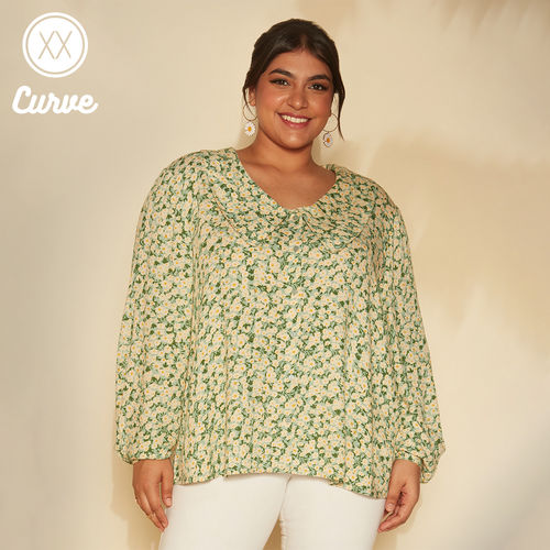 Twenty Dresses by Nykaa Fashion Curve Green Floral Printed Peter Pan Collar  Shirt: Buy Twenty Dresses by Nykaa Fashion Curve Green Floral Printed Peter  Pan Collar Shirt Online at Best Price in