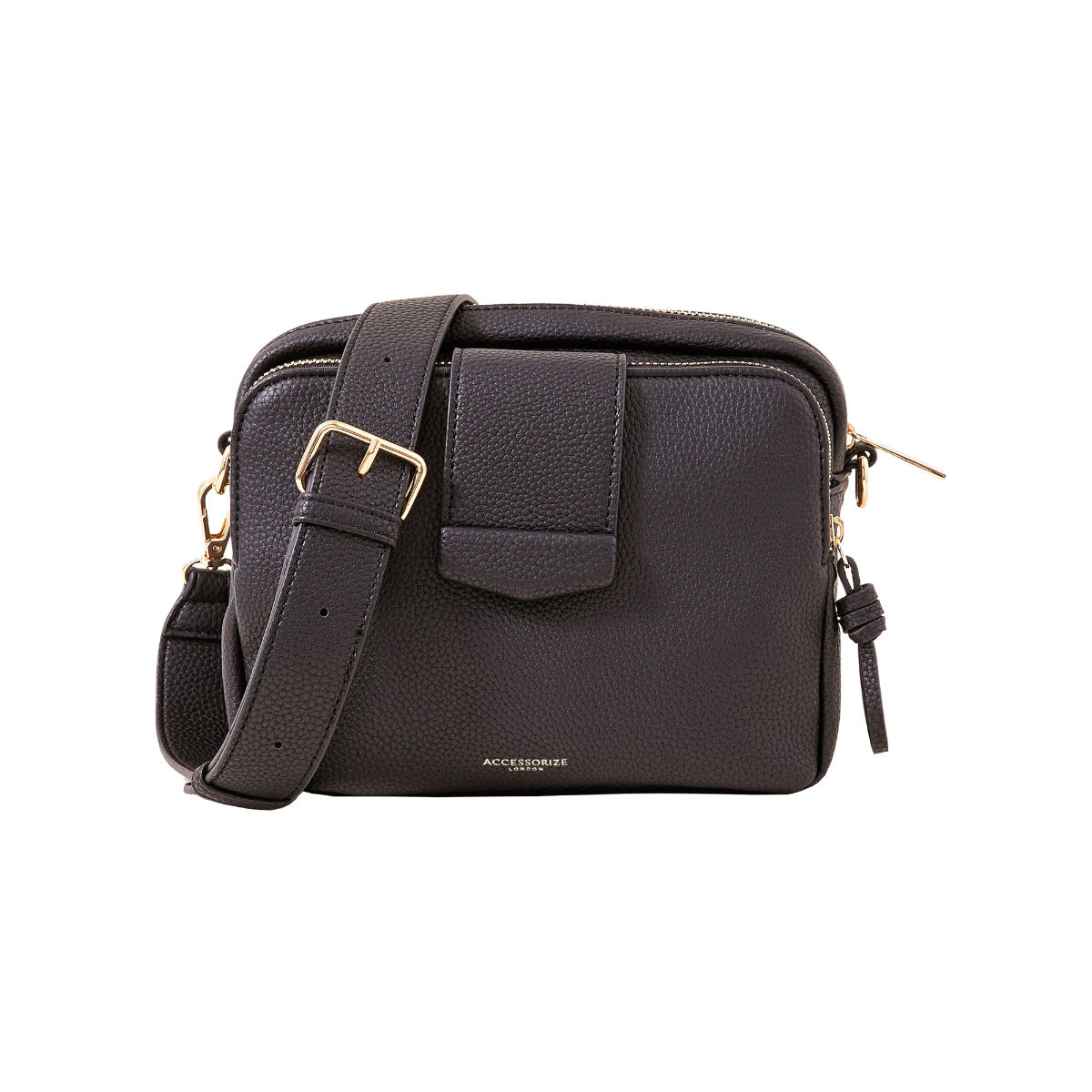 Buy Accessorize London Women's Black Functional Crossbody Bag Online