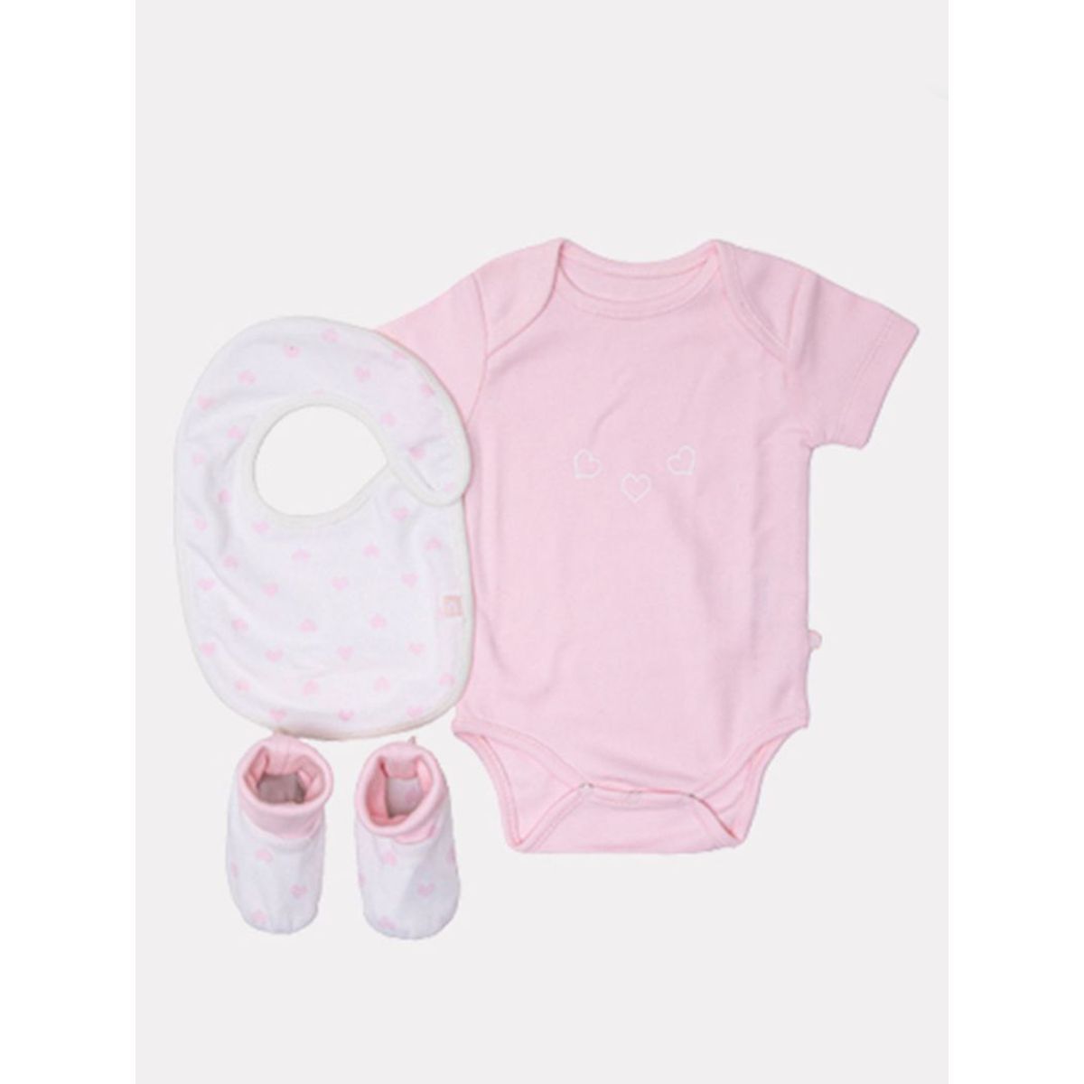 Nino Bambino 100% Organic Cotton Newborn 3 Pack Girls Gift Set Girl - Multi-Color (New Born)