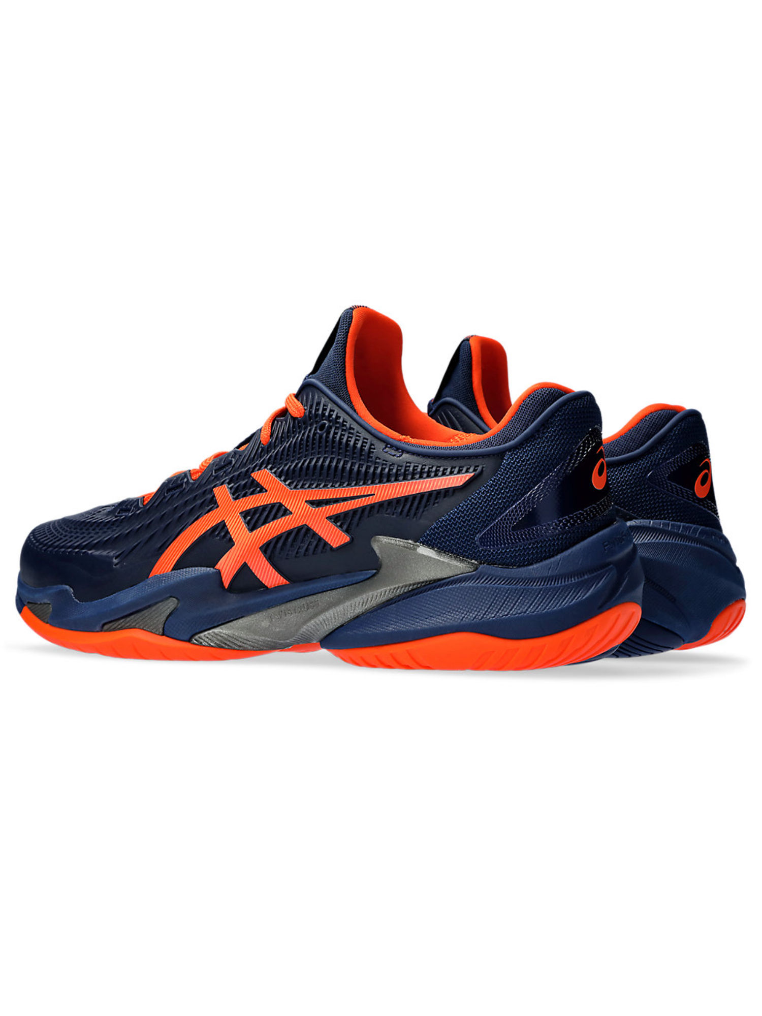 Buy ASICS Court FF 3 Navy Blue & Orange Men Tennis Shoes Online