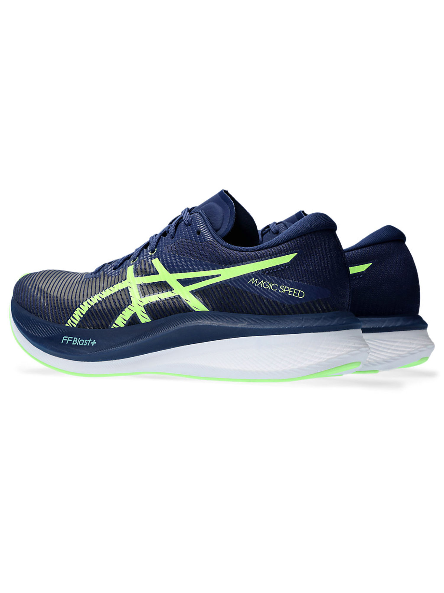Buy ASICS Magic Speed 3 Navy Blue Men Running Shoes Online
