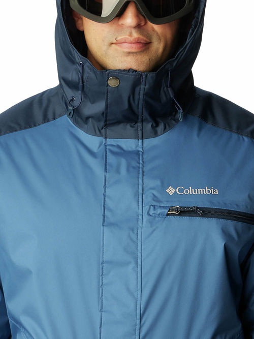 Columbia Mens Navy Valley Point Hiking Trekking Jacket