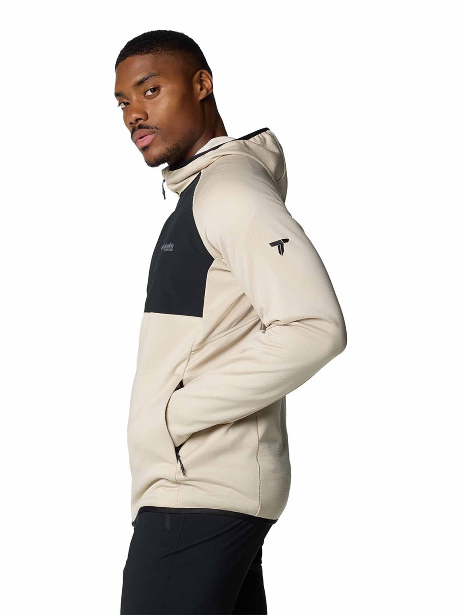 Buy Columbia Mens Beige Omni-Wick Triple Canyon Grid Fleece Hooded