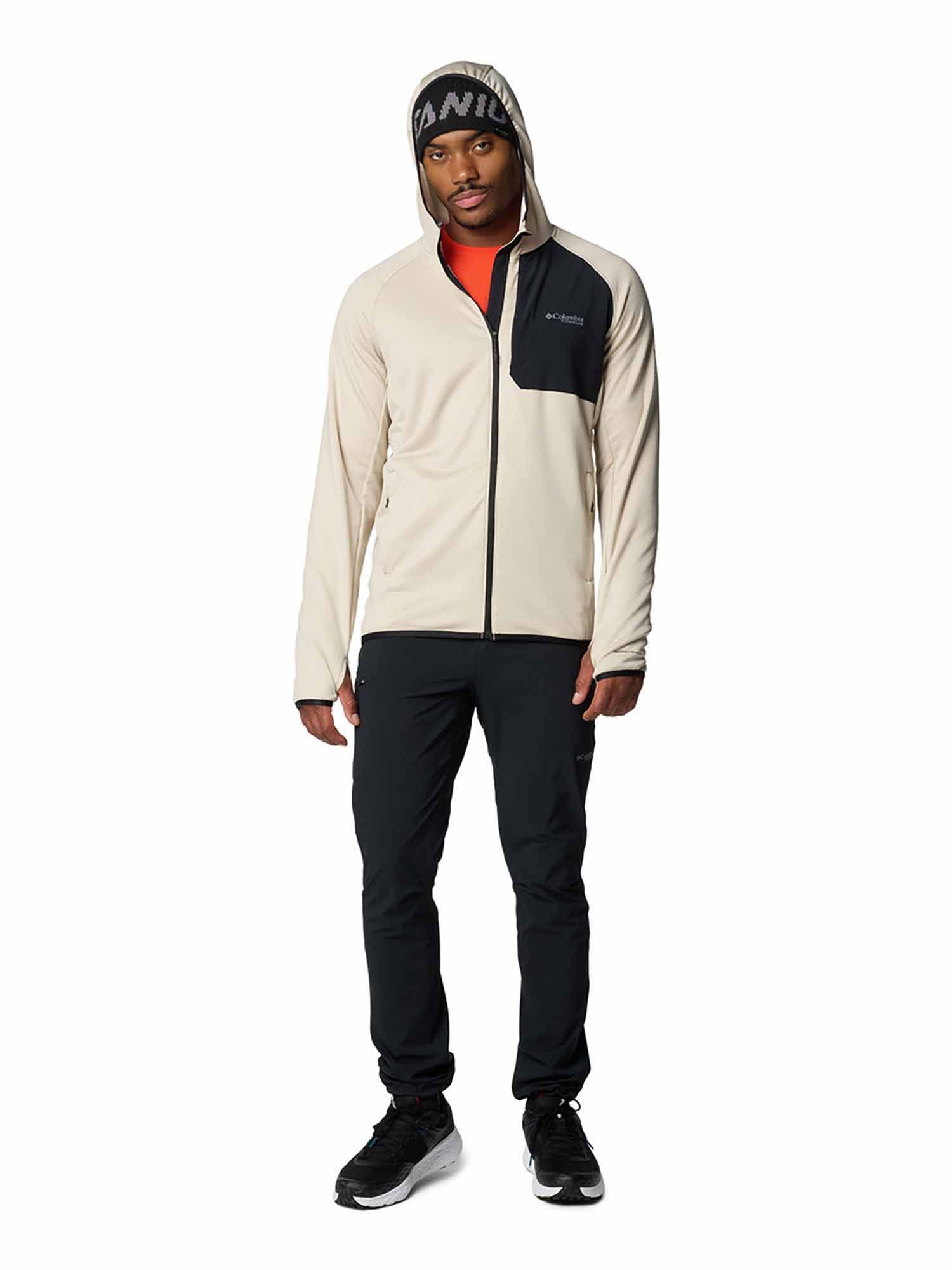 Buy Columbia Mens Beige Omni-Wick Triple Canyon Grid Fleece Hooded