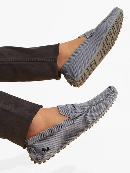 Neeman\'s Knit Loafer Steel Grey Slip On Casual Loafers Men\'s Size UK 12 US 13 ReLive Knit Loafers : Steel Grey main image 4
