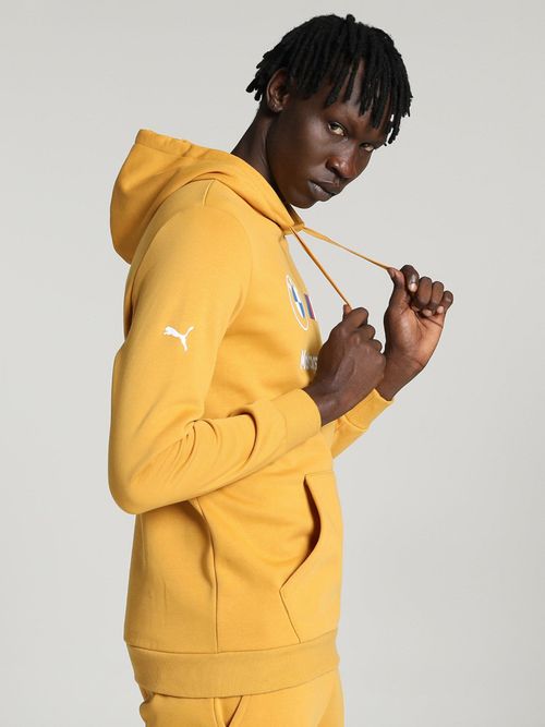 Puma BMW MMS Essentials Fleece Men Yellow Sweatshirt