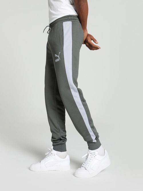 Puma T7 ICONIC Track Mens Grey Track Joggers