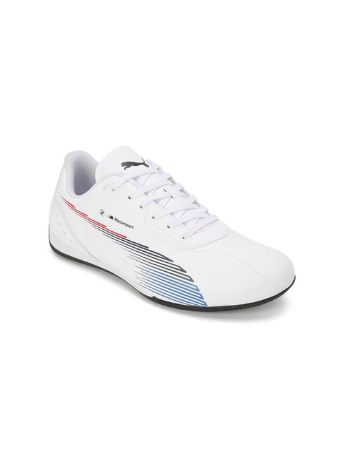 Puma BMW MMS Neo Cat Unisex White Sneakers (UK 3)