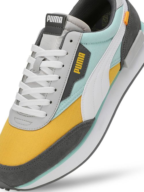 Puma FUTURE RIDER PLAY ON Unisex Orange Sneakers (UK 4)