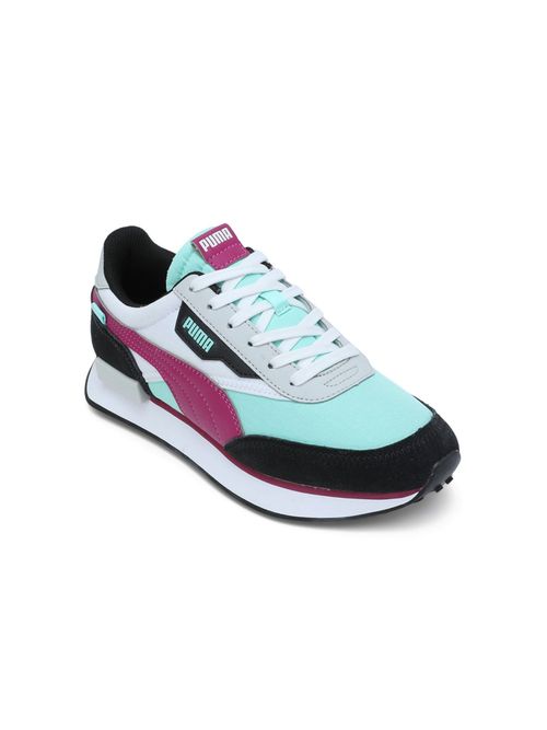 Puma FUTURE RIDER PLAY ON Unisex Turquoise Sneakers (UK 4)