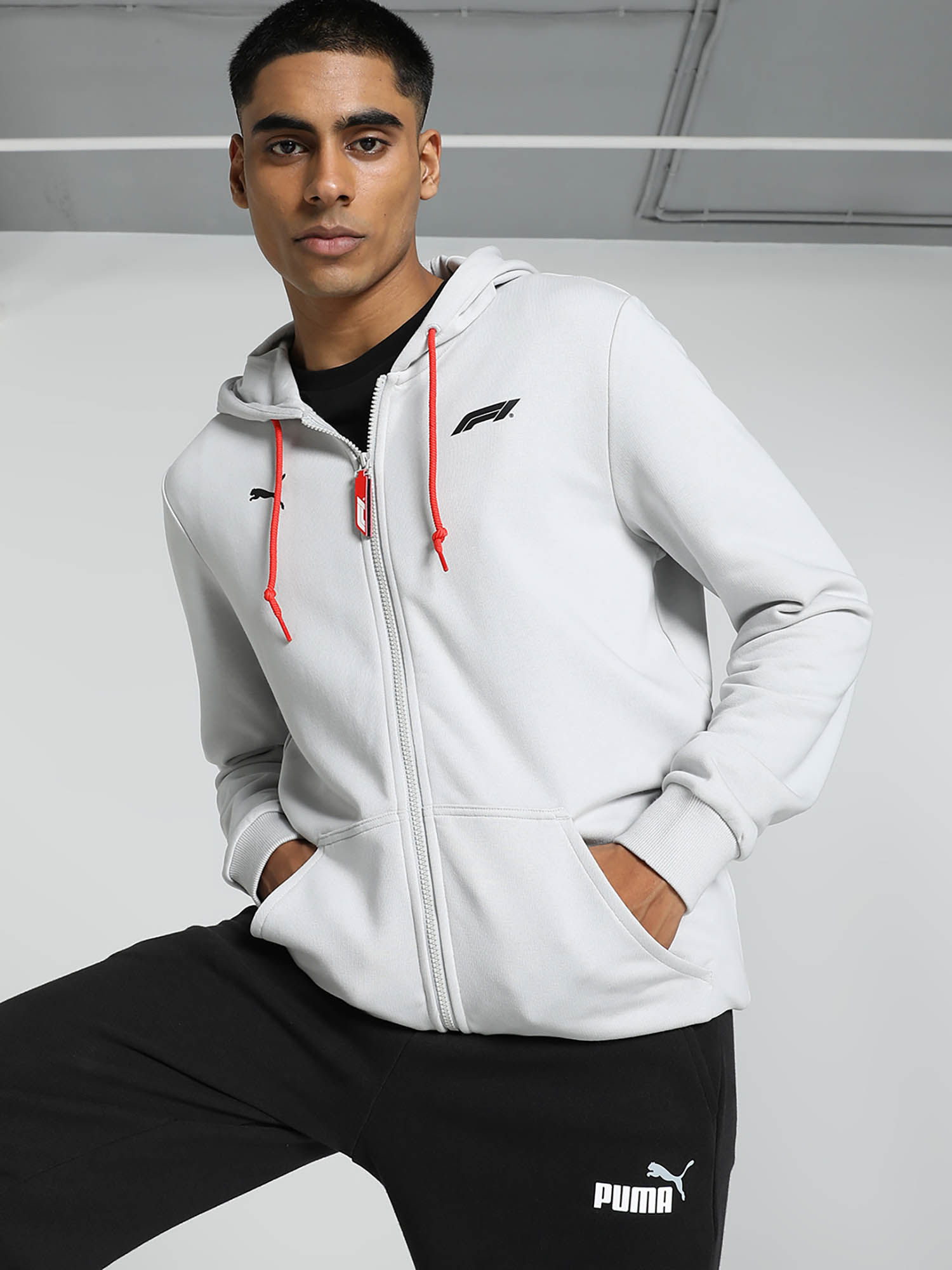 Buy Puma F1 Essentials Full-Zip Men's Grey Jackets Online