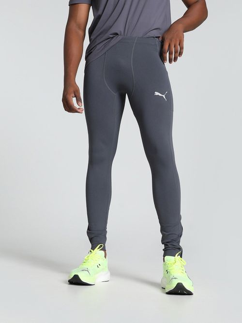 Slim Fit Puma Solid Men's Grey Track Pants PUMA Pants OH