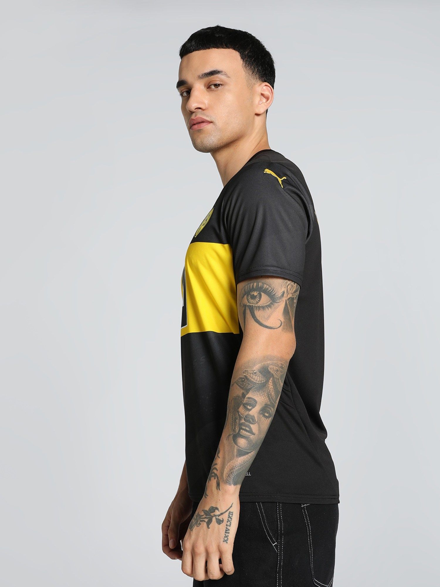 Buy Puma Bvb Away Replica Men Black Jersey T-Shirt Online