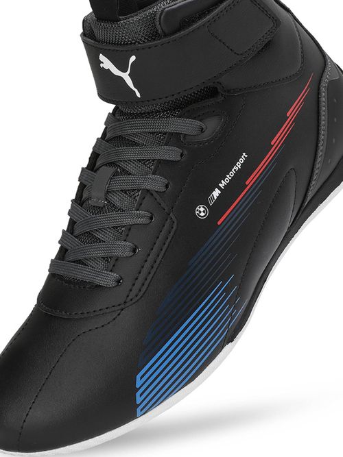 Puma Bmw Mms Neo Cat Mid Unisex Black Sneakers (UK 6)