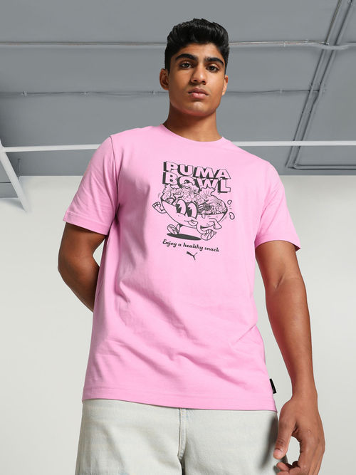Puma Graphics Bowl Men T-Shirt Pink