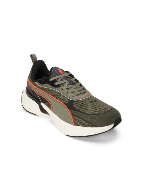 Puma Softride Sway Chase Unisex Olive Running Shoes (UK 9)