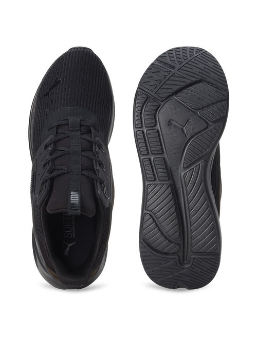 Puma Softride Symmetry Unisex Black Running Shoes (UK 7)