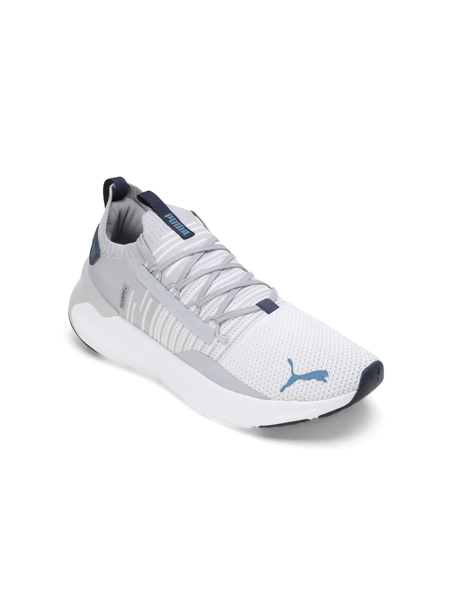 Puma Soft Ride Symmetry Fuzion Unisex Grey Running Shoes (UK 8)