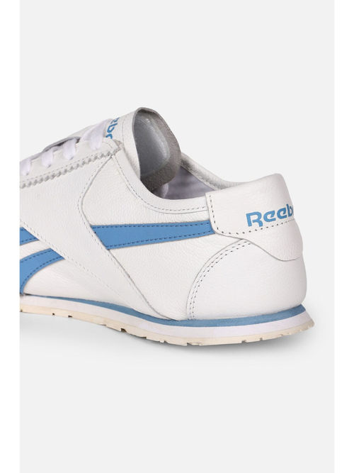 Reebok White Blue Unisex Super Club Classic Leather Sneakers (UK 11)