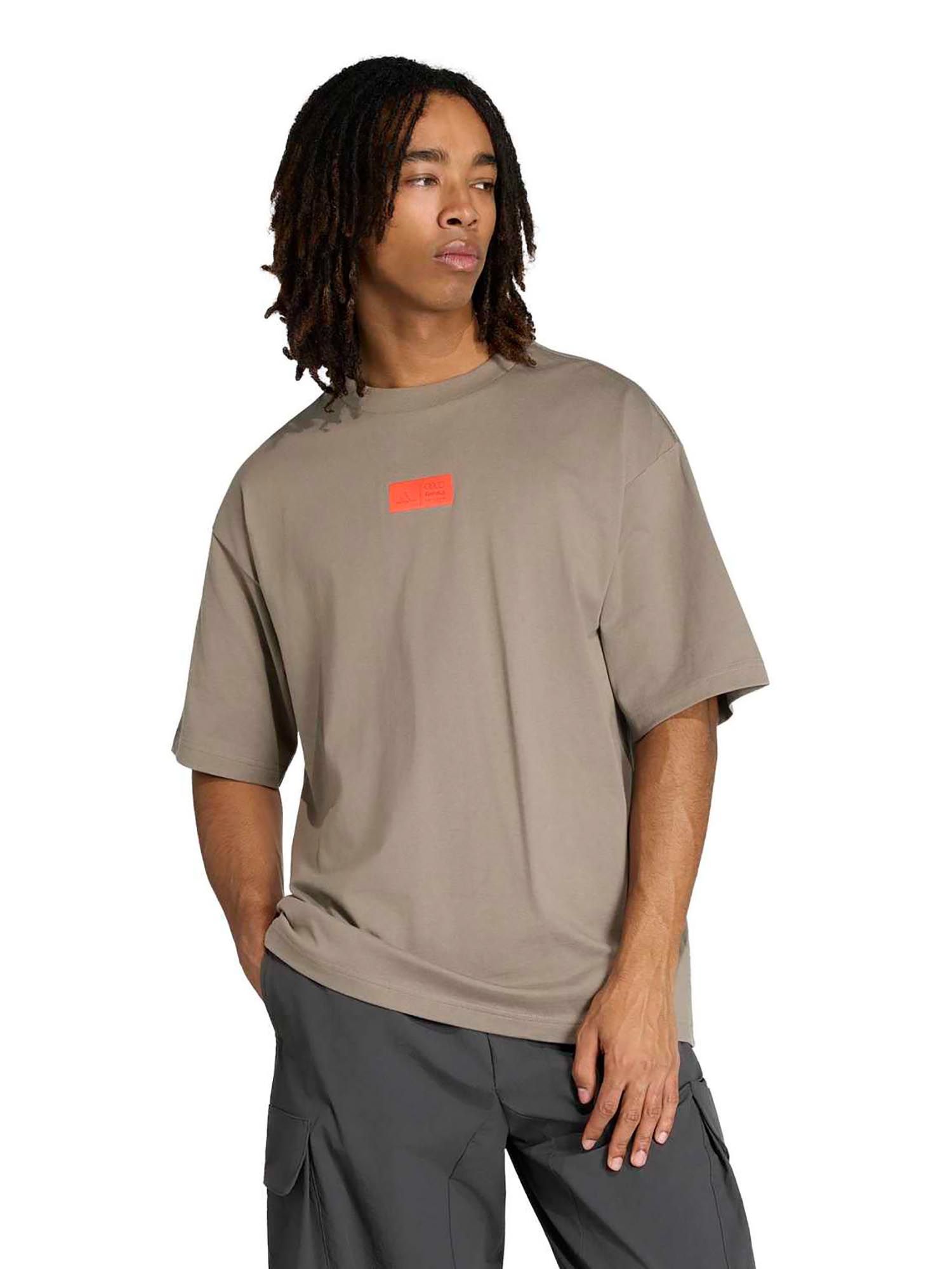 Buy adidas Brown Printed Half Sleeves T-Shirt Online