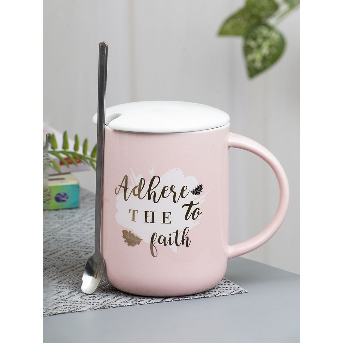 Voncasa Coffee Mug with Lid (400 Ml) Buy Voncasa Coffee Mug with Lid