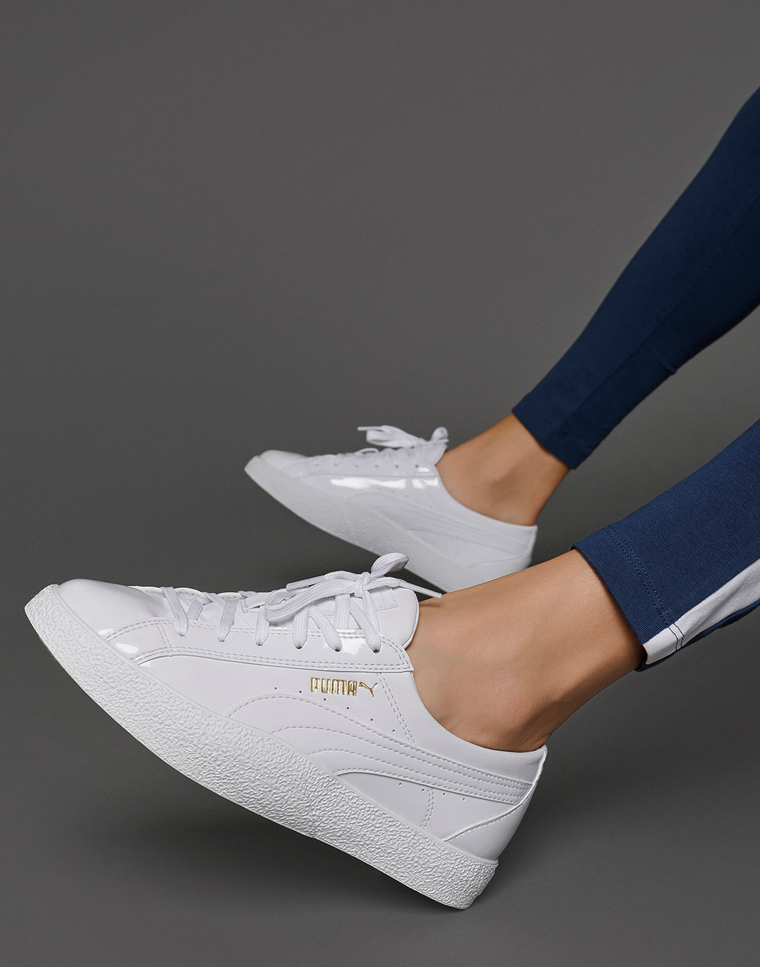 puma nova white milky blue