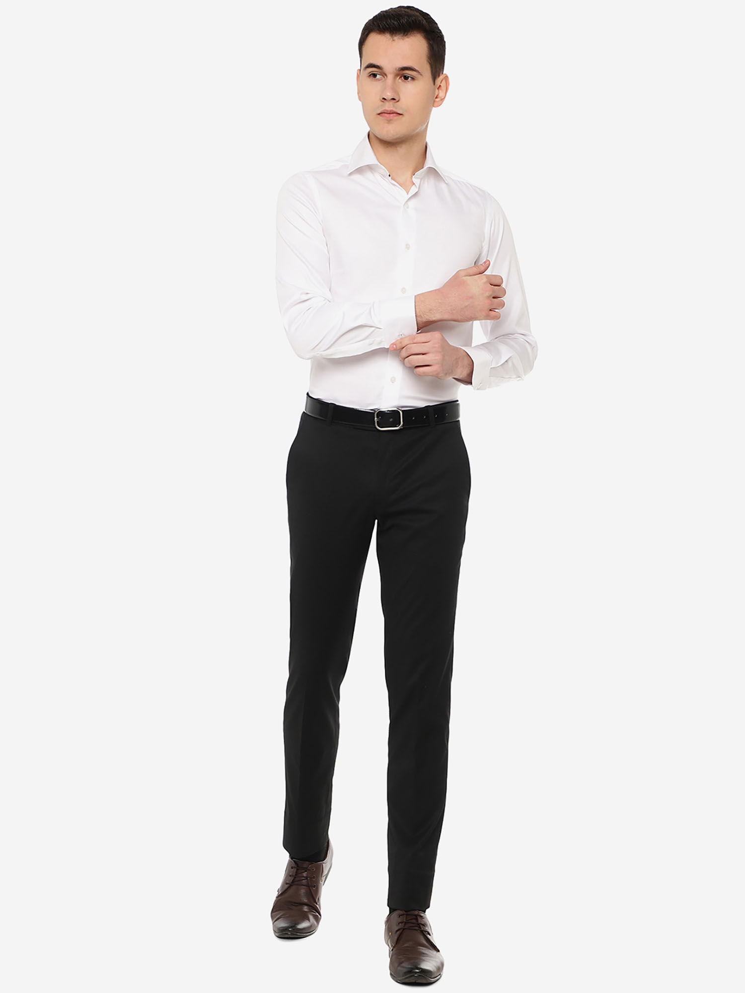 Wyre Men Solid White Cotton Slim Fit Party Wear Shirt Buy Wyre Men