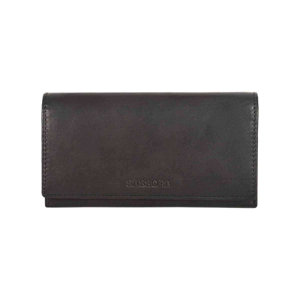 Sassora Genuine Leather Black Rfid Protected Wallet - 4 Card Holders (M)