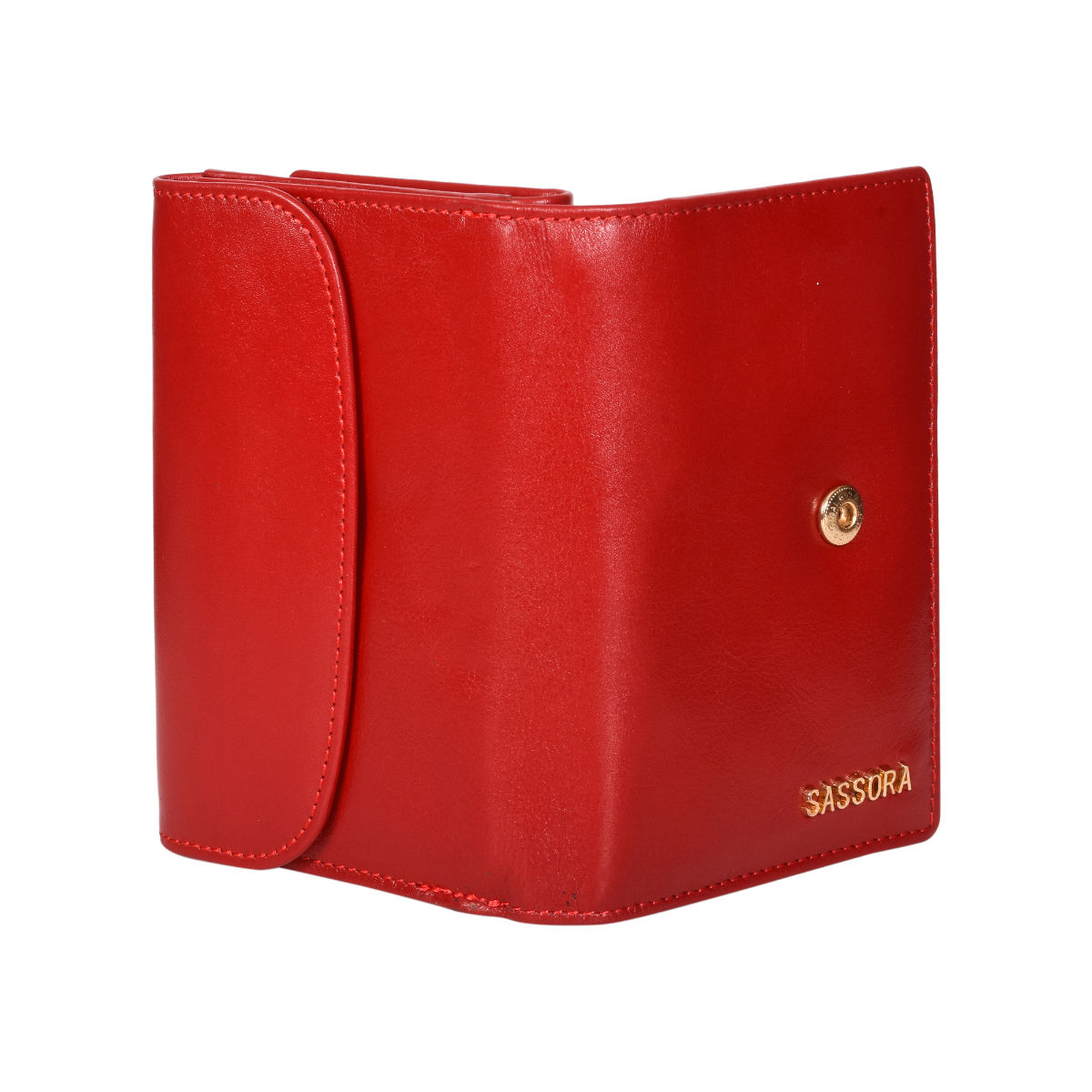 Coccinelle Metallic Soft wallet in red leather
