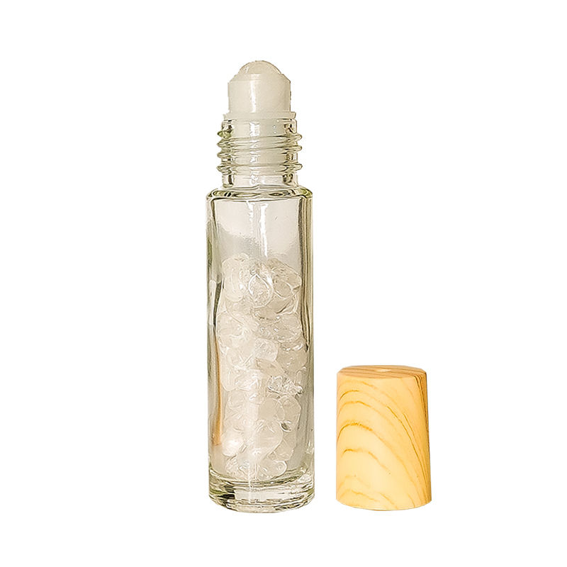 Le Marbelle Clear Quartz Roller Bottle Face Massager