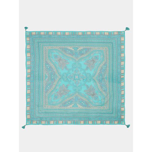 Buy Ritu Kumar Women Blue Vasu K Square Scarf Online