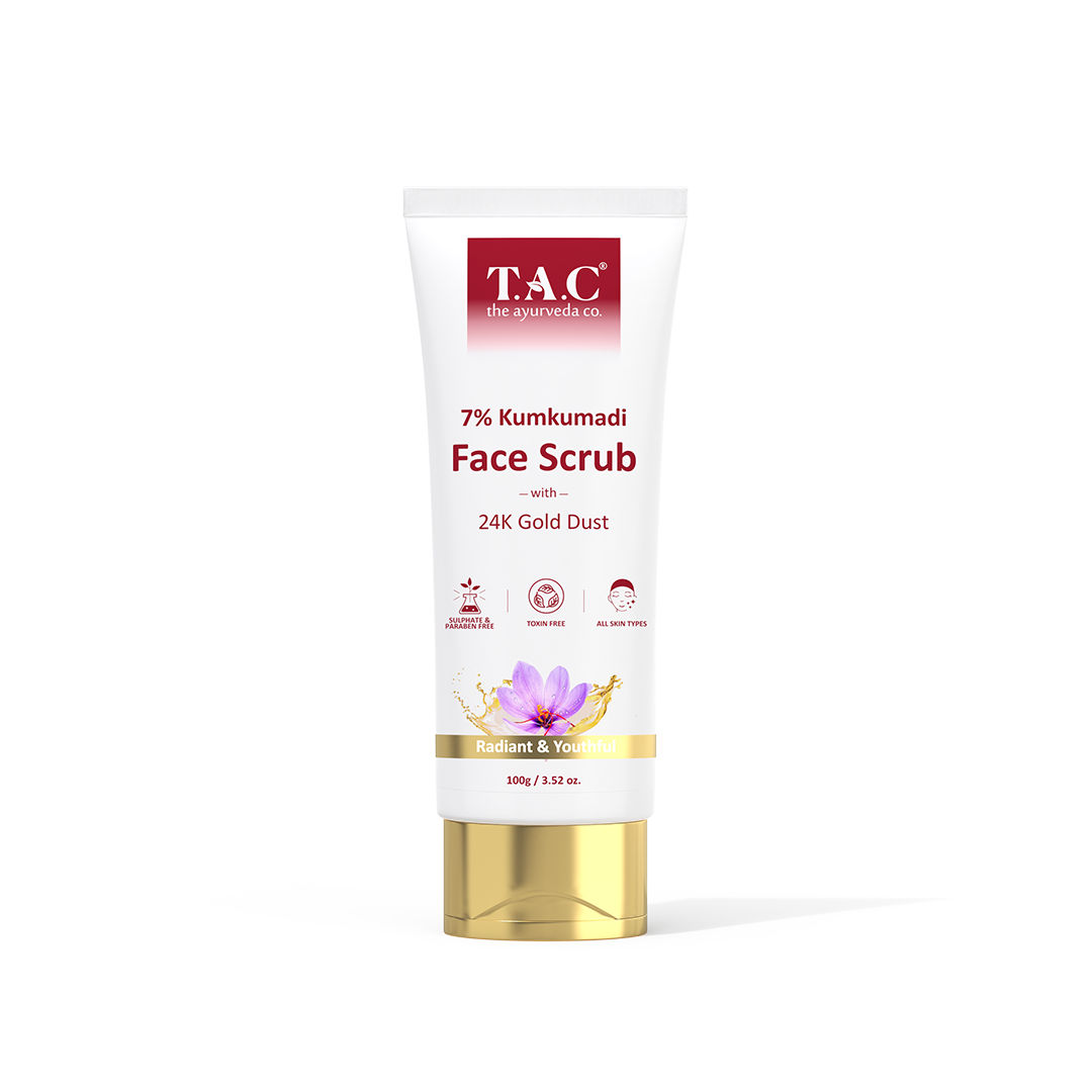 TAC The Ayurveda Co. 7 Kumkumadi Face Scrub with 24K Gold Dust