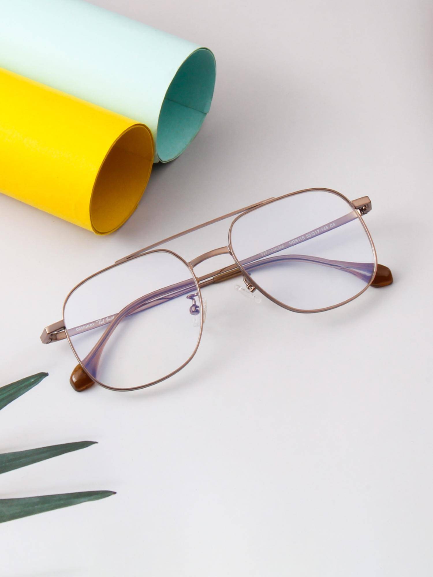 TED SMITH Unisex Full Rim Pilot Grey Eyeglass Frame