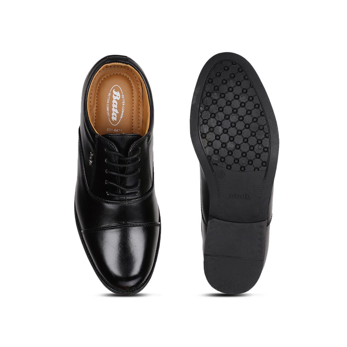 Black formal shoes bata fashion