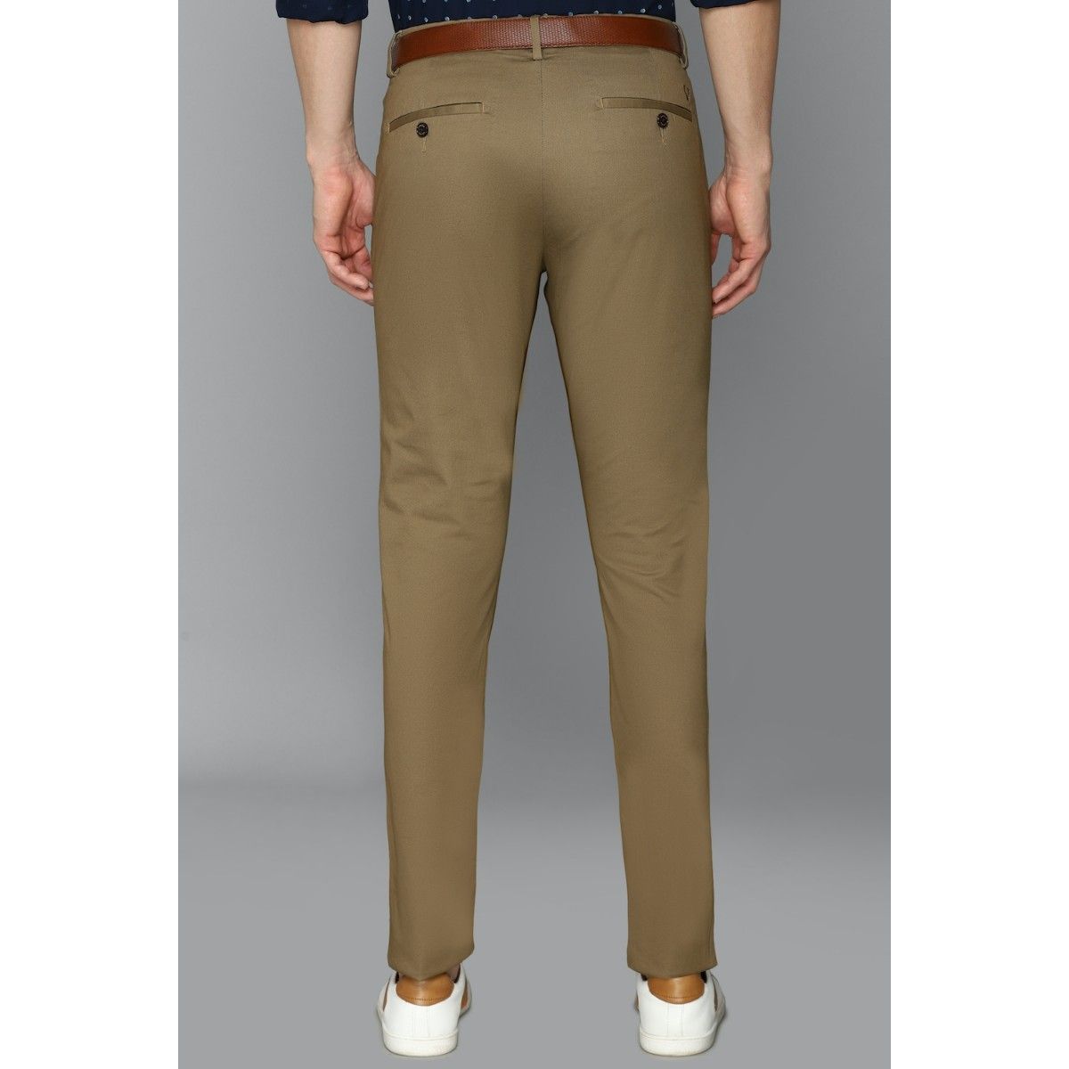 Buy Allen Solly Green Cotton Regular Fit Trousers for Mens Online  Tata  CLiQ